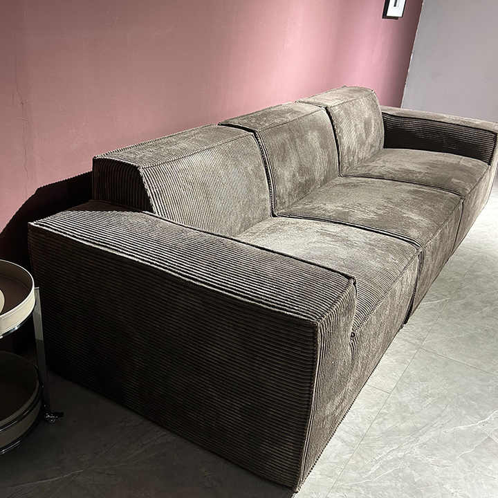 Sofás de sala de estar de apartamento de hotel minimalista moderno