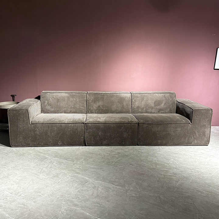 Sofás de sala de estar de apartamento de hotel minimalista moderno