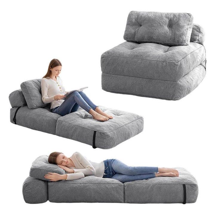 Chaise longue reclinable sin brazos para relajarse