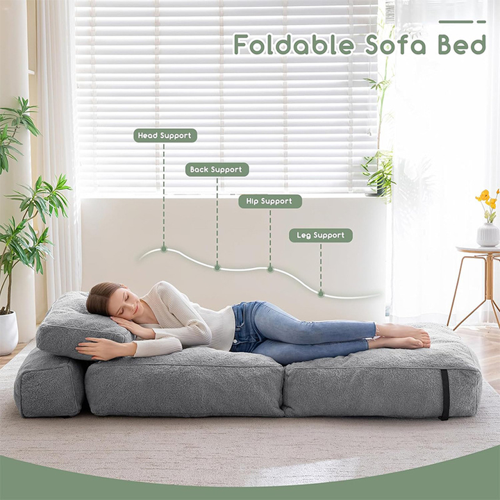 Chaise longue reclinable sin brazos para relajarse