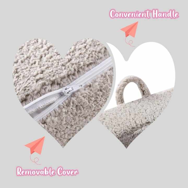 Sofá-silla suave de sherpa para niños