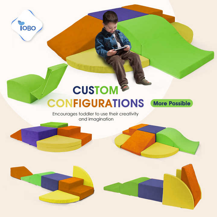 6 bloques de escalada de espuma suave para niños pequeños