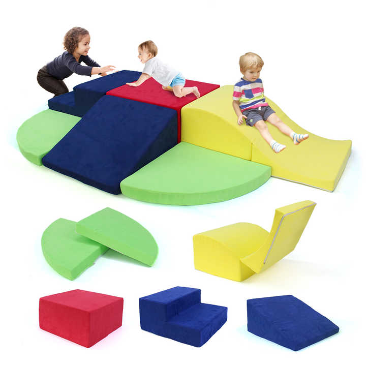 Juego de bloques de escalada para niños pequeños de 6 piezas