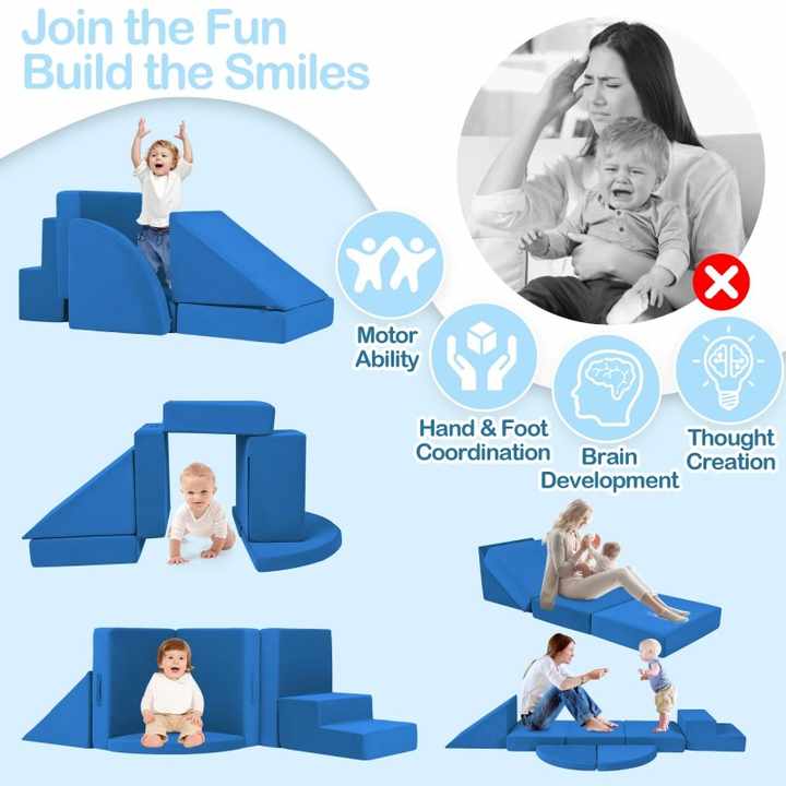 5 cubos suaves y seguros para juegos infantiles