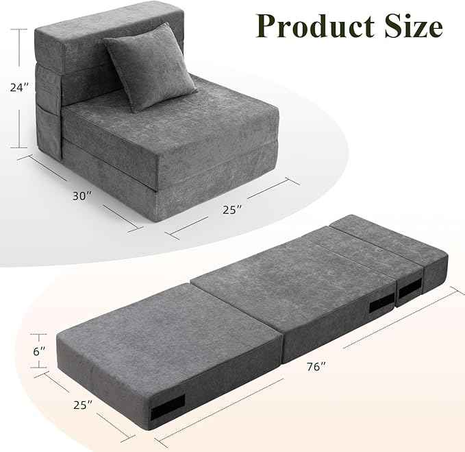 Sofá plegable comprimido para niños pequeños y colchón cama