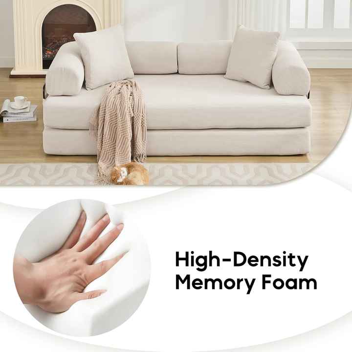 Conjunto de sofá modular de pana comprimida para casa, apartamento, hotel y sala de estar.