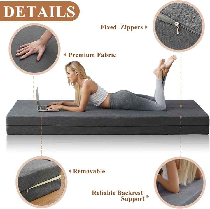 Sofá cama convertible y futón personalizado con espuma comprimida de alta densidad