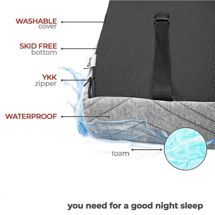 Colchón de espuma viscoelástica plegable para yoga y camping