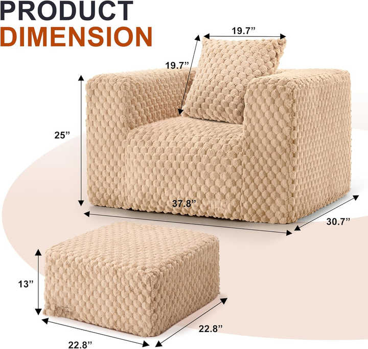 Sofá cama suave en forma de U para dormitorio de hotel y balcón