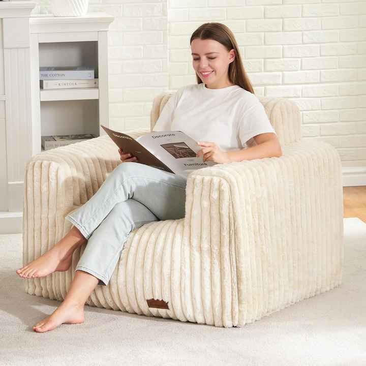 Sillón puf de compresión al vacío