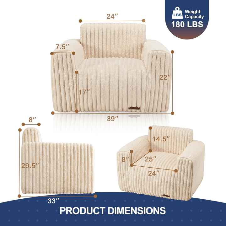 Sillón puf de compresión al vacío