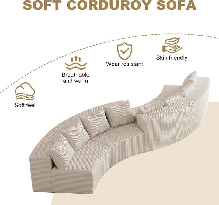 Sofá modular seccional comprimido para sala de estar