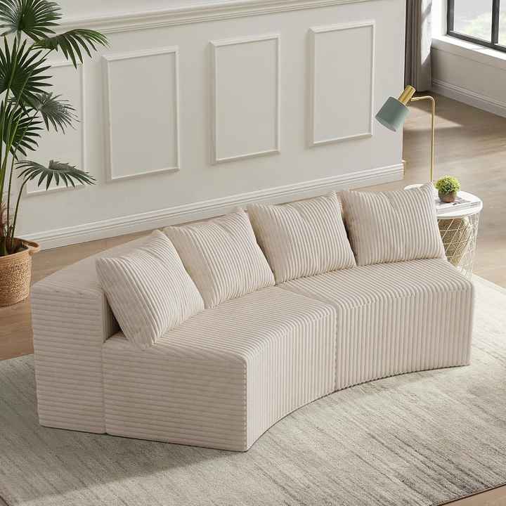 Sofá modular seccional comprimido para sala de estar