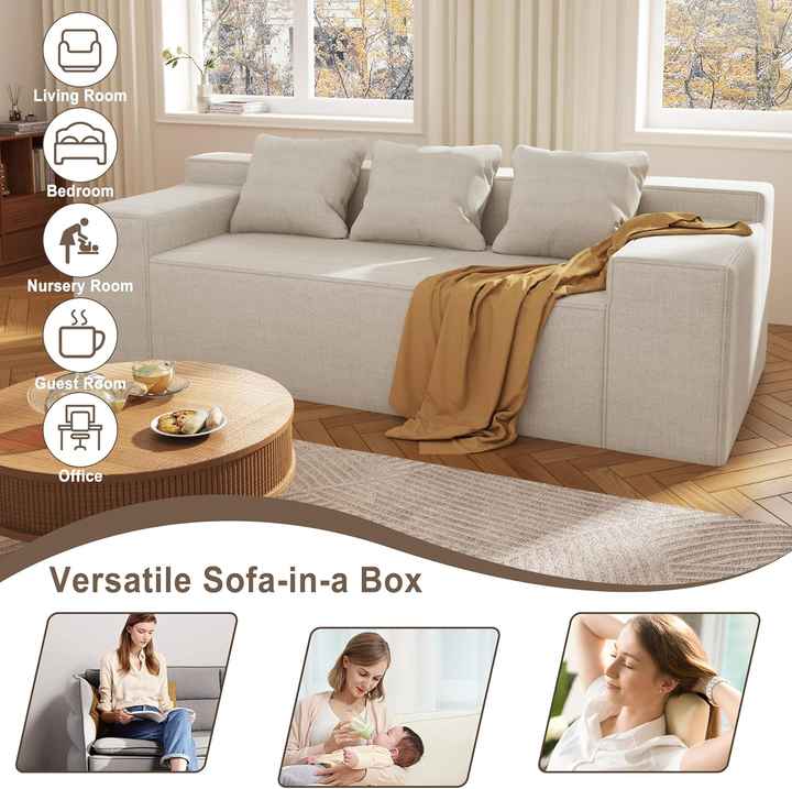 Sofá modular esquinero moderno comprimido