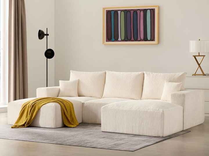 Sofá seccional Cloud Boneless de 113'' para sala de estar