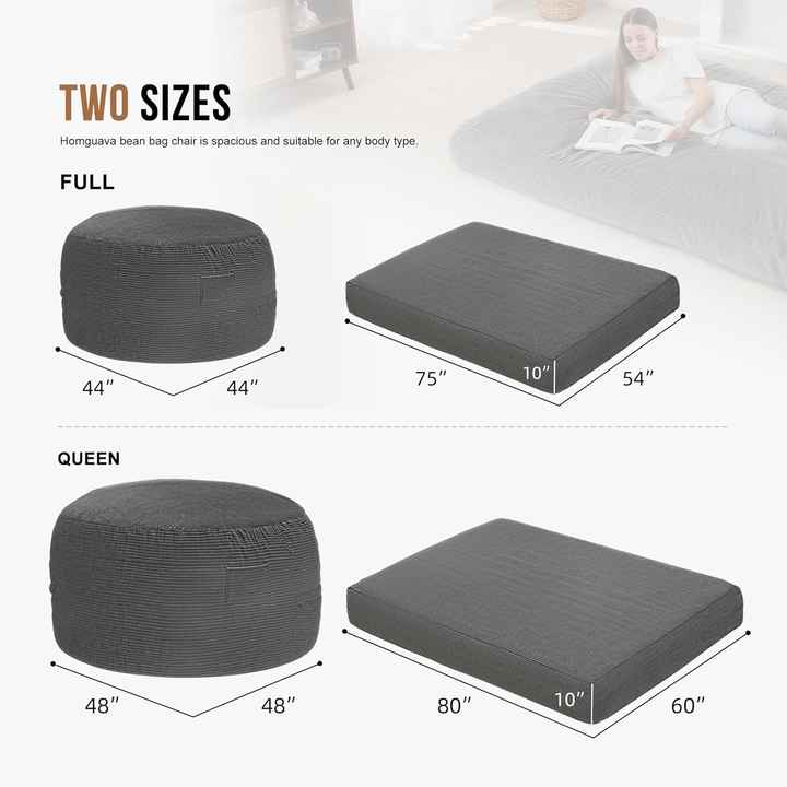 Sillón puf convertible de forma variable y extraíble