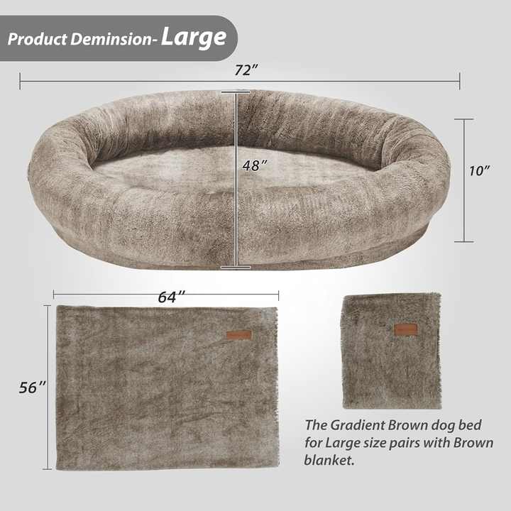 Cama ortopédica grande para perros y gatos