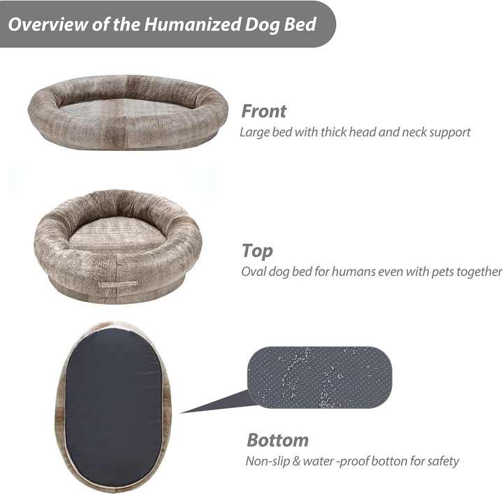 Cama ortopédica grande para perros y gatos