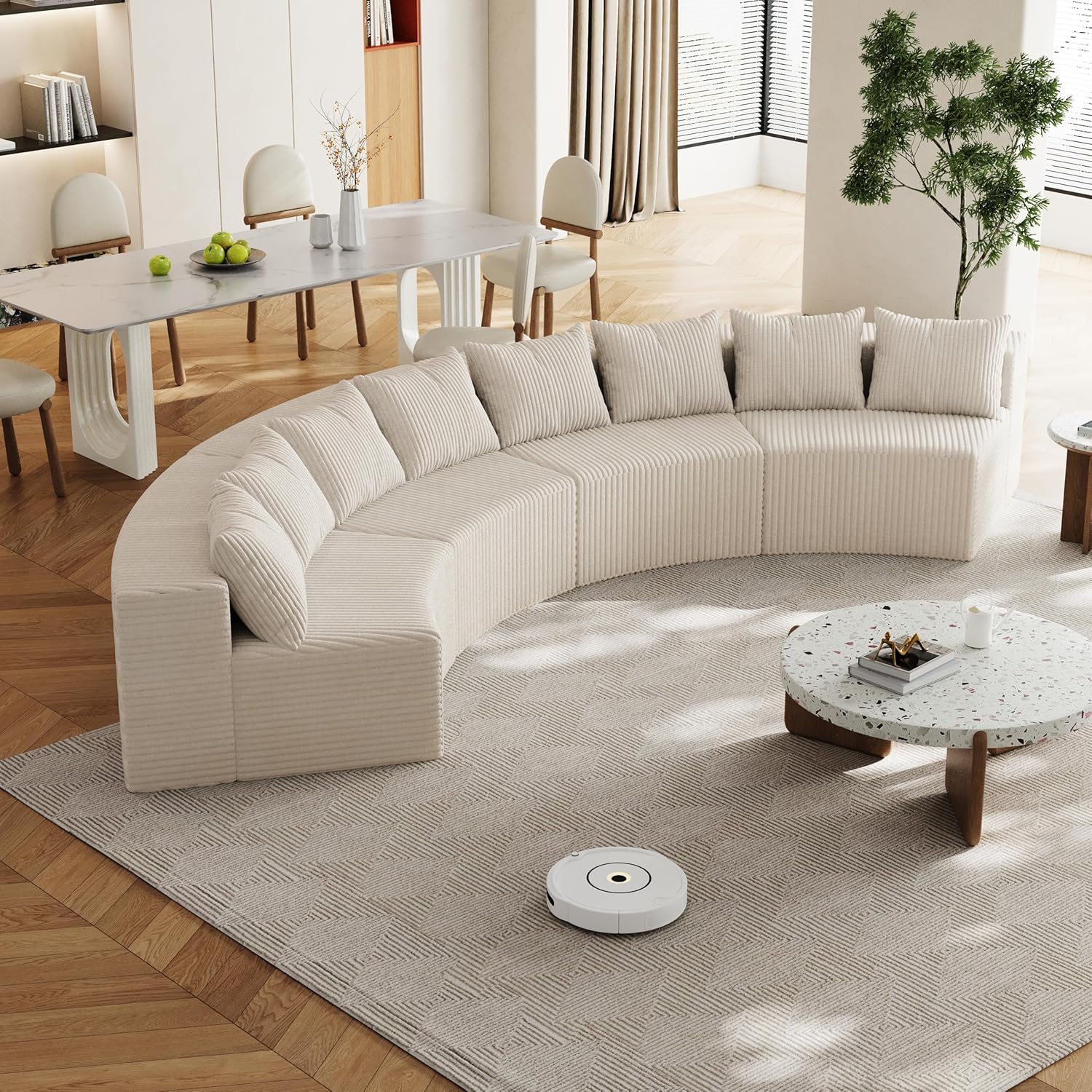 Sofá modular seccional comprimido para sala de estar