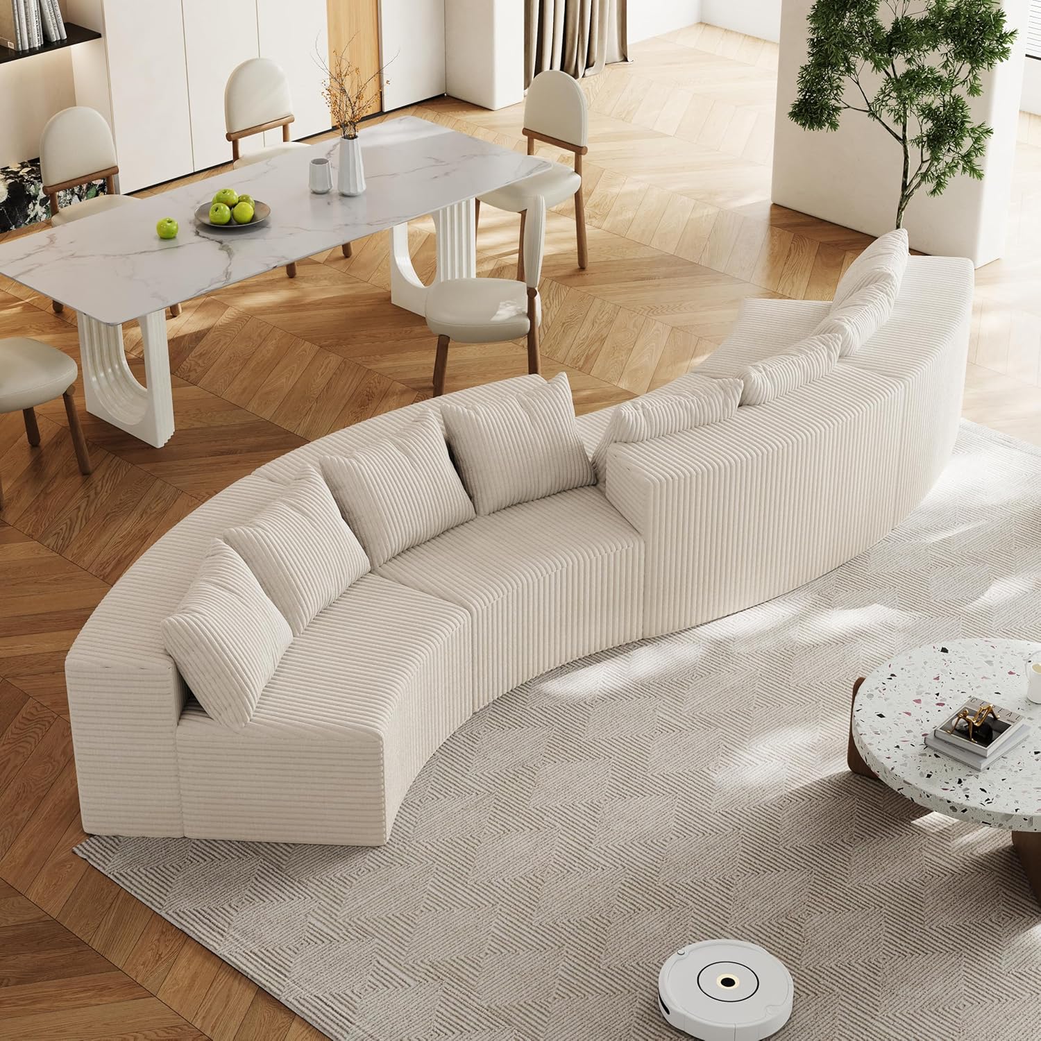 Sofá modular seccional comprimido para sala de estar