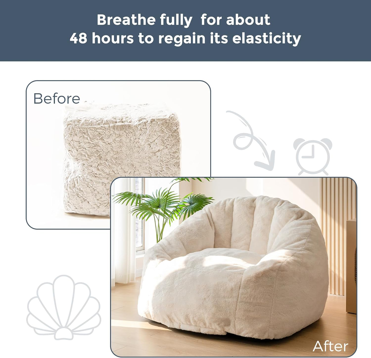Sillón puf comprimido Lazy Lounger