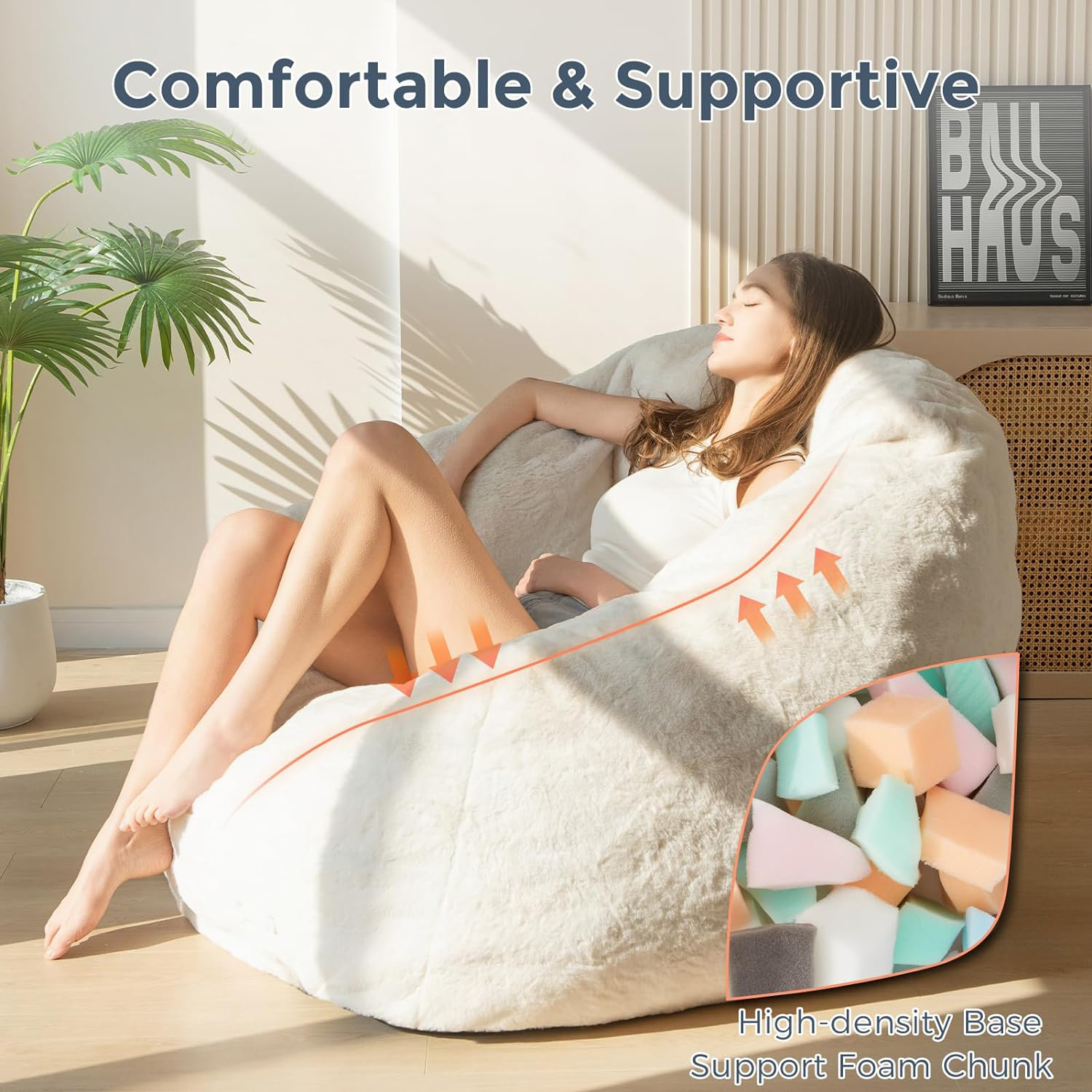 Sillón puf comprimido Lazy Lounger