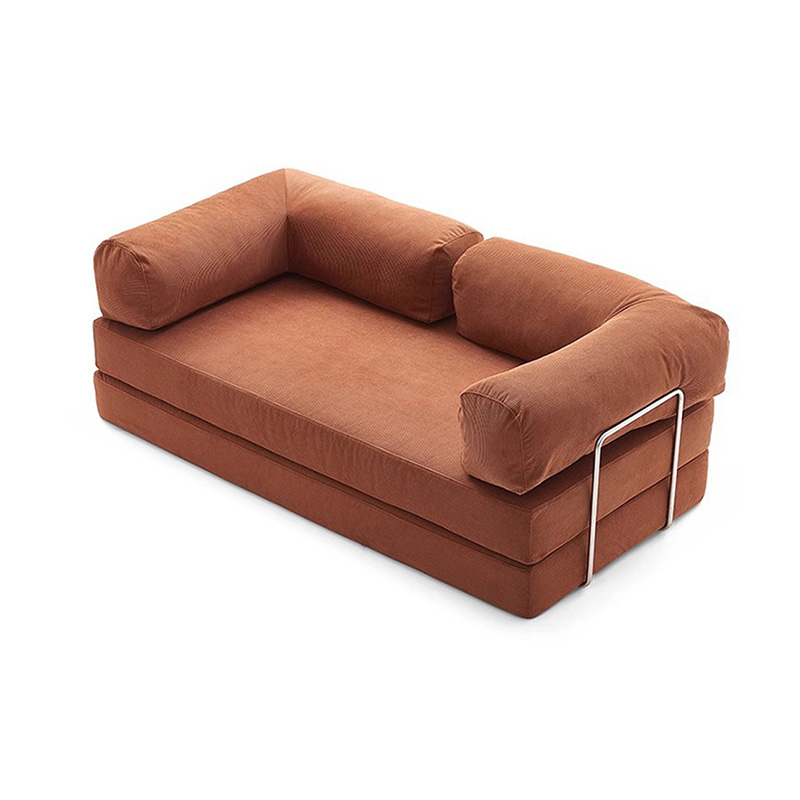 Sofá cama de compresión de pana