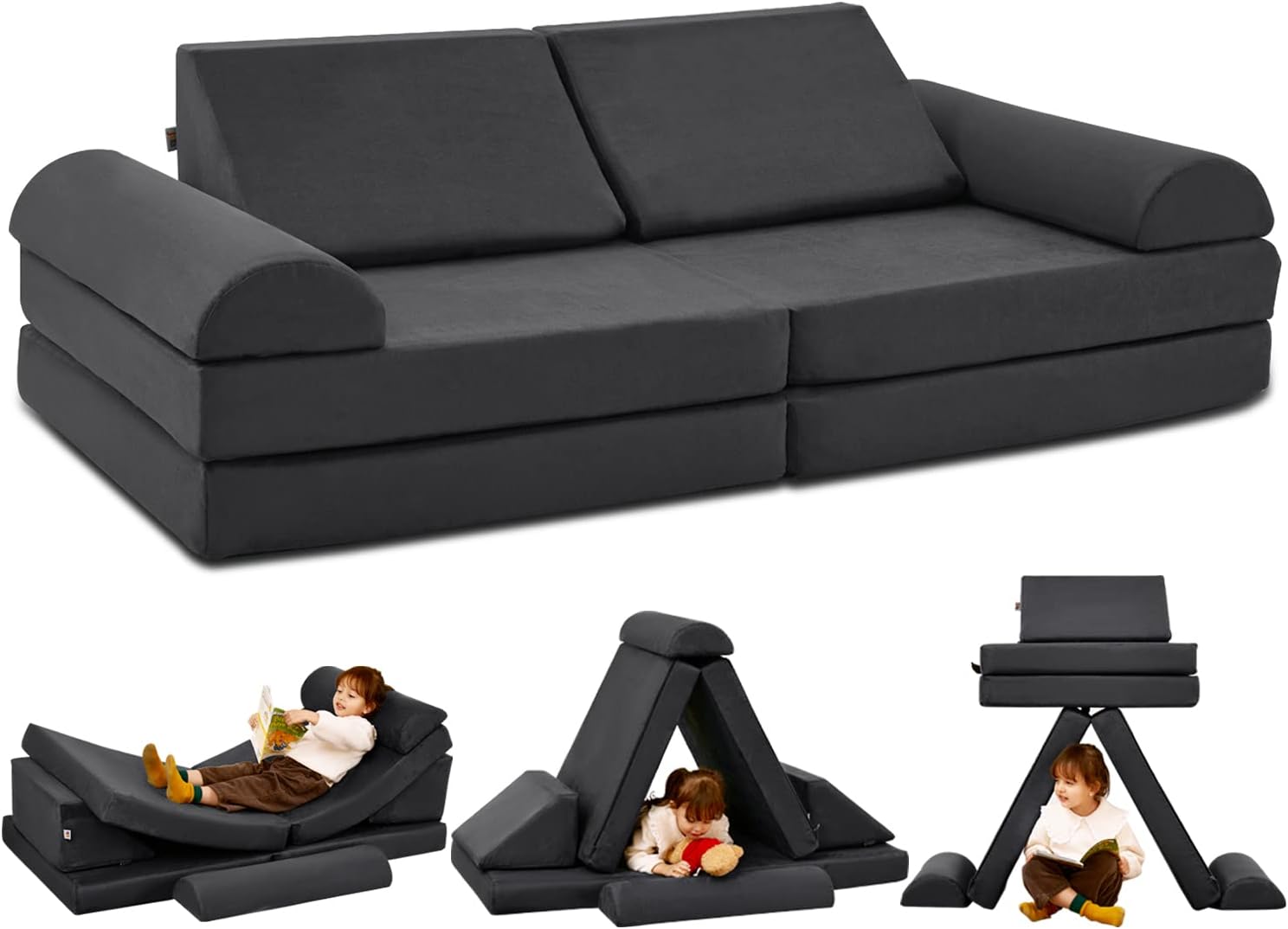 Kit para construir un sofá y un fuerte para la sala de juegos de los niños pequeños